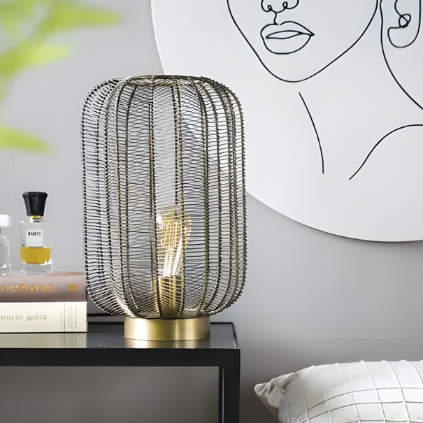 By-Boo Industriële tafellamp Carbo 1-lichts brons