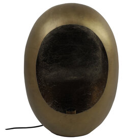 Tafellamp Eggy large 1-lichts antiek messing
