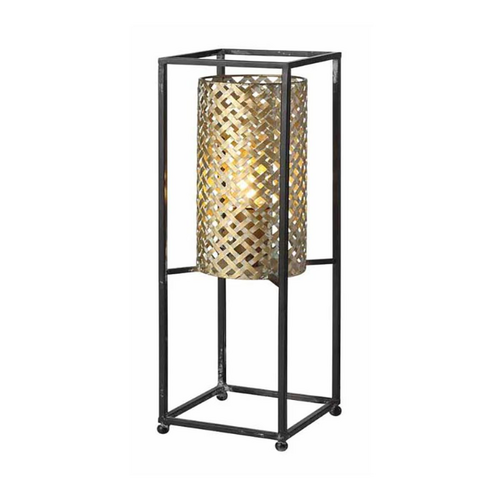 Modern chique tafellamp Petrolio 1-lichts zwart goud 47 cm