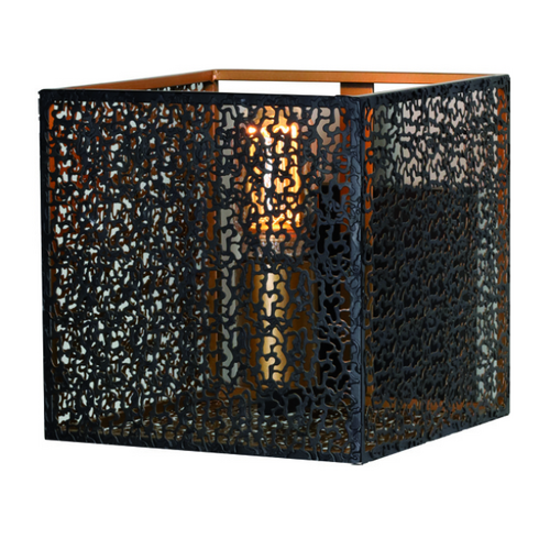 Moderne Oosterse wandlamp Avola 1-lichts zwart goud