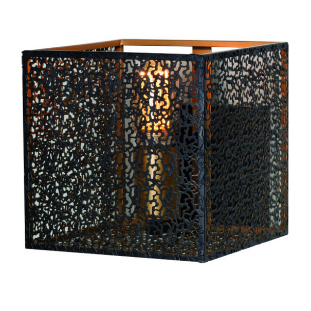 Freelight Moderne Oosterse wandlamp Avola 1-lichts zwart goud