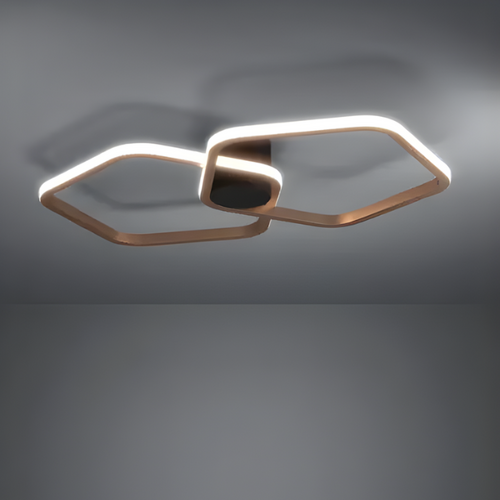 Hotel chique design Plafondlamp Estrella 2-lichts brons