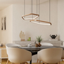 Hotel chique design hanglamp Estrella 2-lichts brons