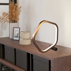 Tafellamp Estrella 1-lichts brons