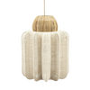 By-Boo Landelijke Ibiza stijl hanglamp Reb 1-lichts crème