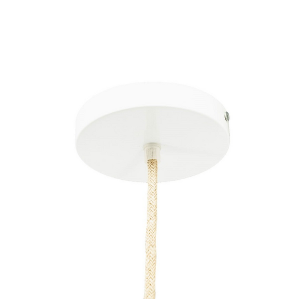 By-Boo Landelijke Ibiza stijl hanglamp Reb 1-lichts crème