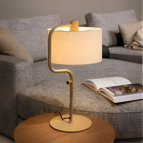 Modern Scandinavische tafellamp Jacqueline 1-lichts crème