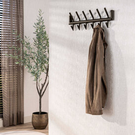 Kapstok Tiyu 12 haken drift brown