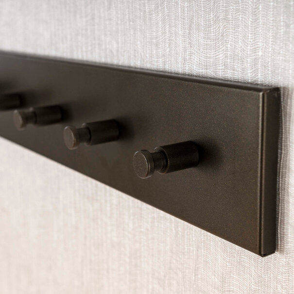 BelaLuz Modern industriële kapstok Brim 8 haken drift brown