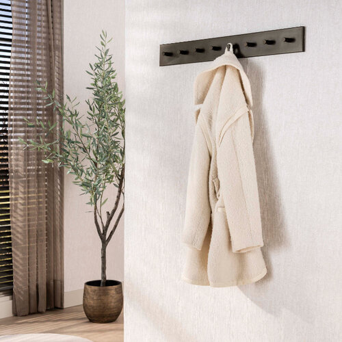 Modern industriële kapstok Brim 8 haken drift brown