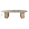 BelaLuz Modern Scandinavische salontafel Romano travertin arch 135 cm
