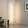 Minimalistisch design vloerlamp Think 1-lichts crème