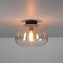Moderne plafondlamp Pulse 1-lichts amber glas