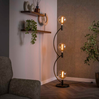 Vloerlamp Balloon 3-lichts Sienna brown