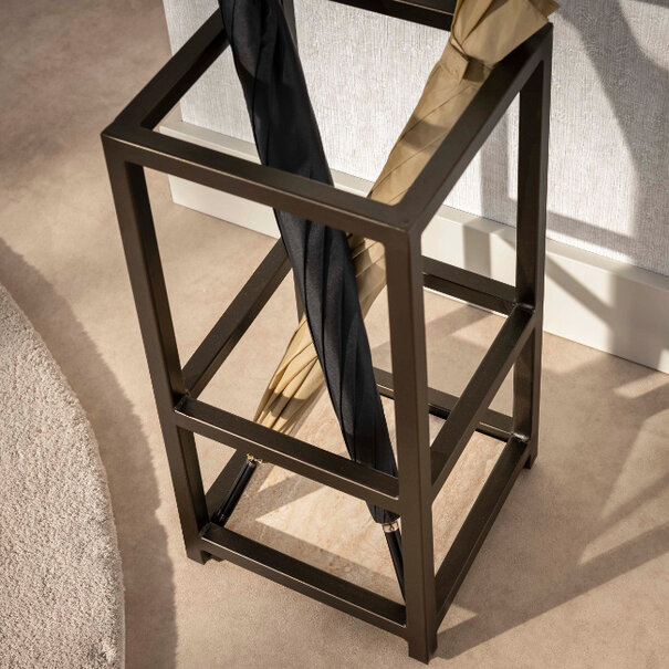 BelaLuz Modern hotel chique paraplubak Lema drift brown rond