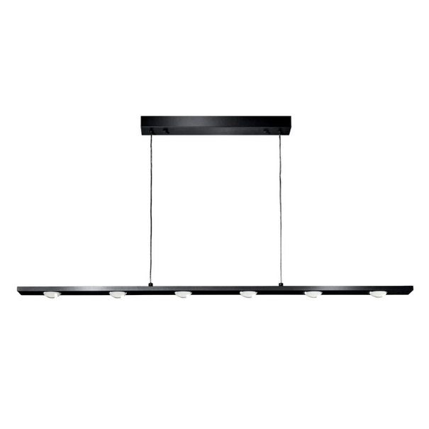 ETH Modern minimalistische hanglamp Jake 6-lichts zwart