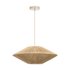 ETH Landelijke Ibiza stijl hanglamp Milou 1-lichts zand Ø50 cm