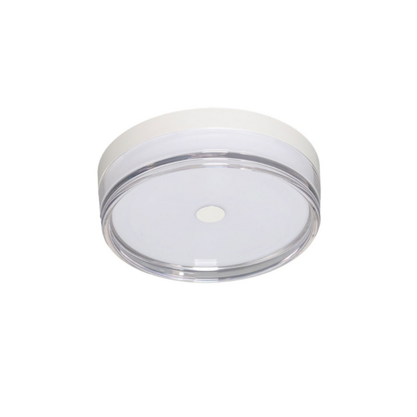 ETH Moderne plafondlamp Jill 1-lichts wit IP44 Ø23 cm