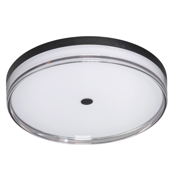 ETH Moderne plafondlamp Jill 1-lichts zwart Ø40 cm