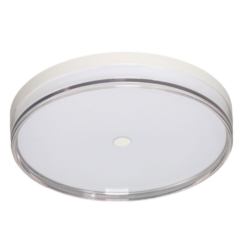 Minimalistische plafondlamp Jill 1-lichts wit IP44 Ø40 cm