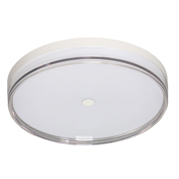 ETH Minimalistische plafondlamp Jill 1-lichts wit IP44 Ø40 cm