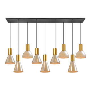 Hanglamp Lisa 9-lichts messing