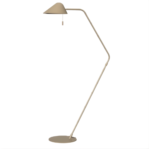 ETH Modern Scandinavische vloerlamp Lotte 1-lichts zand