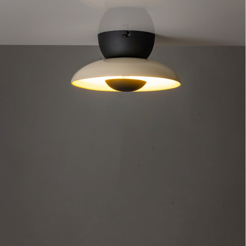 Modern retro plafondlamp Bonny 1-lichts porselein