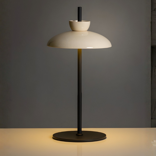 Moderne retro tafellamp Bonny 1-lichts porselein