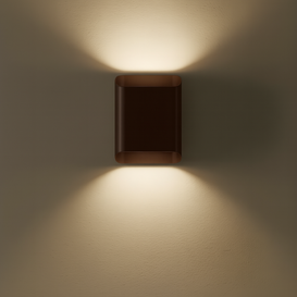 Wandlamp Carmen 2-lichts Anodic brown