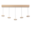 ETH Modern minimalistische hanglamp Desiree 5-lichts zand