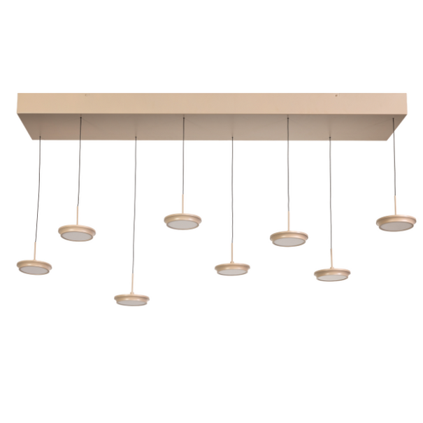 ETH Modern minimalistische hanglamp Desiree 8-lichts zand