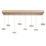 Modern minimalistische hanglamp Desiree 8-lichts zand
