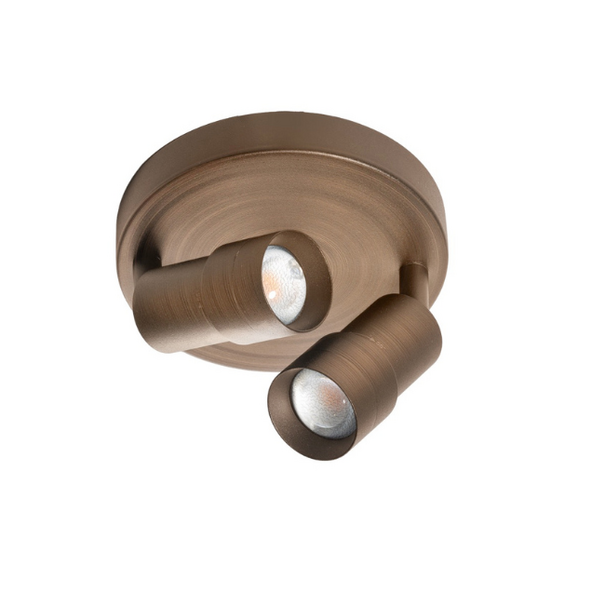 ETH Retro klassieke opbouwspot Liam 2-lichts rond brons