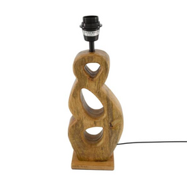 Tafellamp Eyes 1-lichts mangohout 45 cm