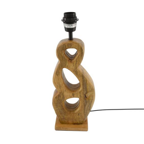 Modern landelijke tafellamp Eyes 1-lichts mangohout 45 cm