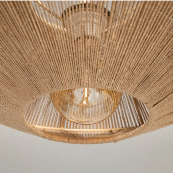 ETH Landelijke Ibiza stijl hanglamp Milou 1-lichts Ø65 cm