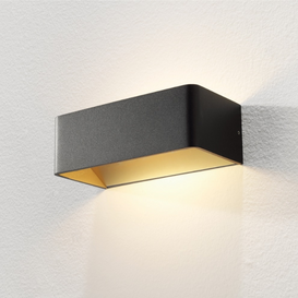 Wandlamp Mainz 2-lichts zwart goud