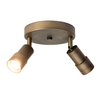 ETH Retro klassieke opbouwspot Liam 2-lichts rond brons