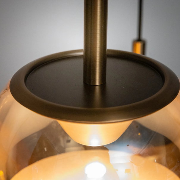 ETH Hotel chique design hanglamp Yvonne 9-lichts brons ovaal