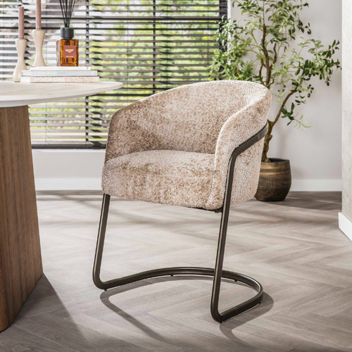 Moderne eetkamerstoel Swifty Alura zand