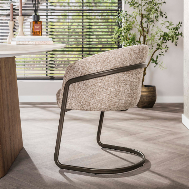 BelaLuz Moderne eetkamerstoel Swifty Hoven zand