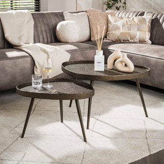 Salontafel Conco set van 2 driehoekig