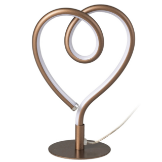 Tafellamp Lovie 1-lichts anodic brown