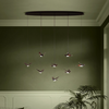 Stars of Lights Design hanglamp Paratebueno 8-lichts zwart ovaal