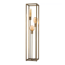 Vloerlamp Palco 3-lichts brons 120 cm