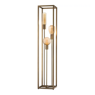 Vloerlamp Palco 3-lichts brons 120 cm