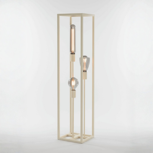 Moderne vloerlamp Palco 3-lichts 120 cm crème