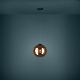 Hanglamp Cordoba 1-lichts koper Ø30 cm