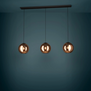 Moderne hanglamp Cordoba 3-lichts koper